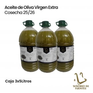 AOVE Garrafa 5 Litros Señorío de Fuentes. Caja 3x5L.