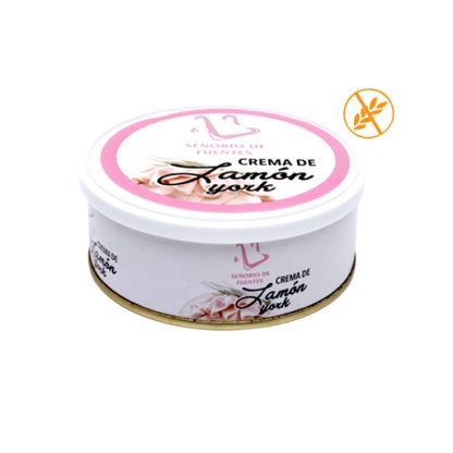 Crema de York Señorío de Fuentes en lata de 220 gr, una opción práctica y versátil para hostelería o uso familiar, con calidad garantizada.